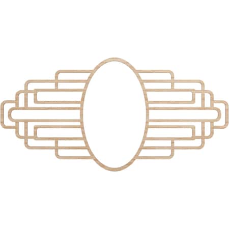Ekena Millwork Elizabeth Wood Fretwork Pierced Ceiling Medallion, Alder, 24"W x 12"H x 6 5/8"IW x 11 3/8"IH x 1/4"T CMWP24X12X0250EBAL